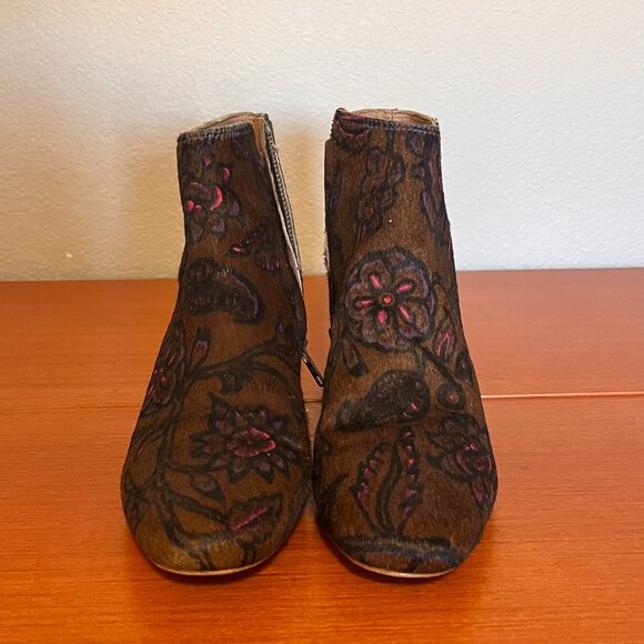 Madewell The Margot Boot in Floral Calf Hair Size 8 - Picture 7 of 8